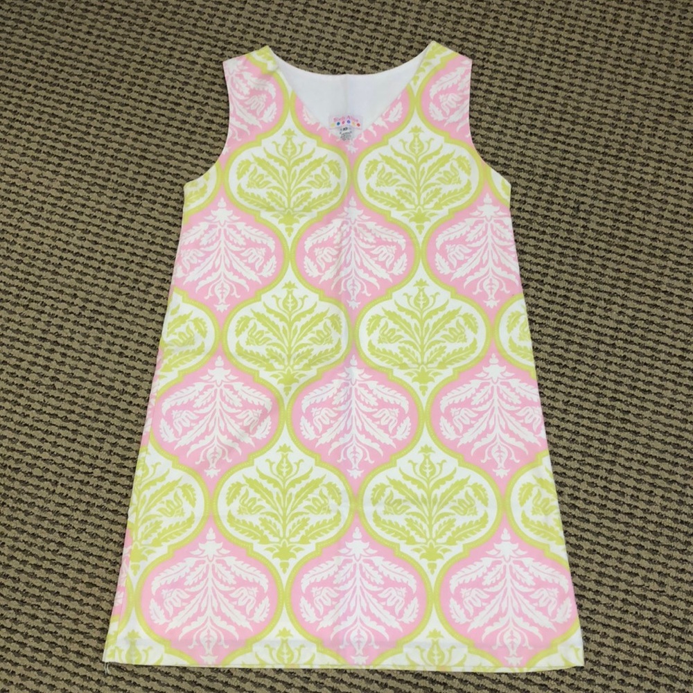 Sixth Alice  shift dress pink and green size 10